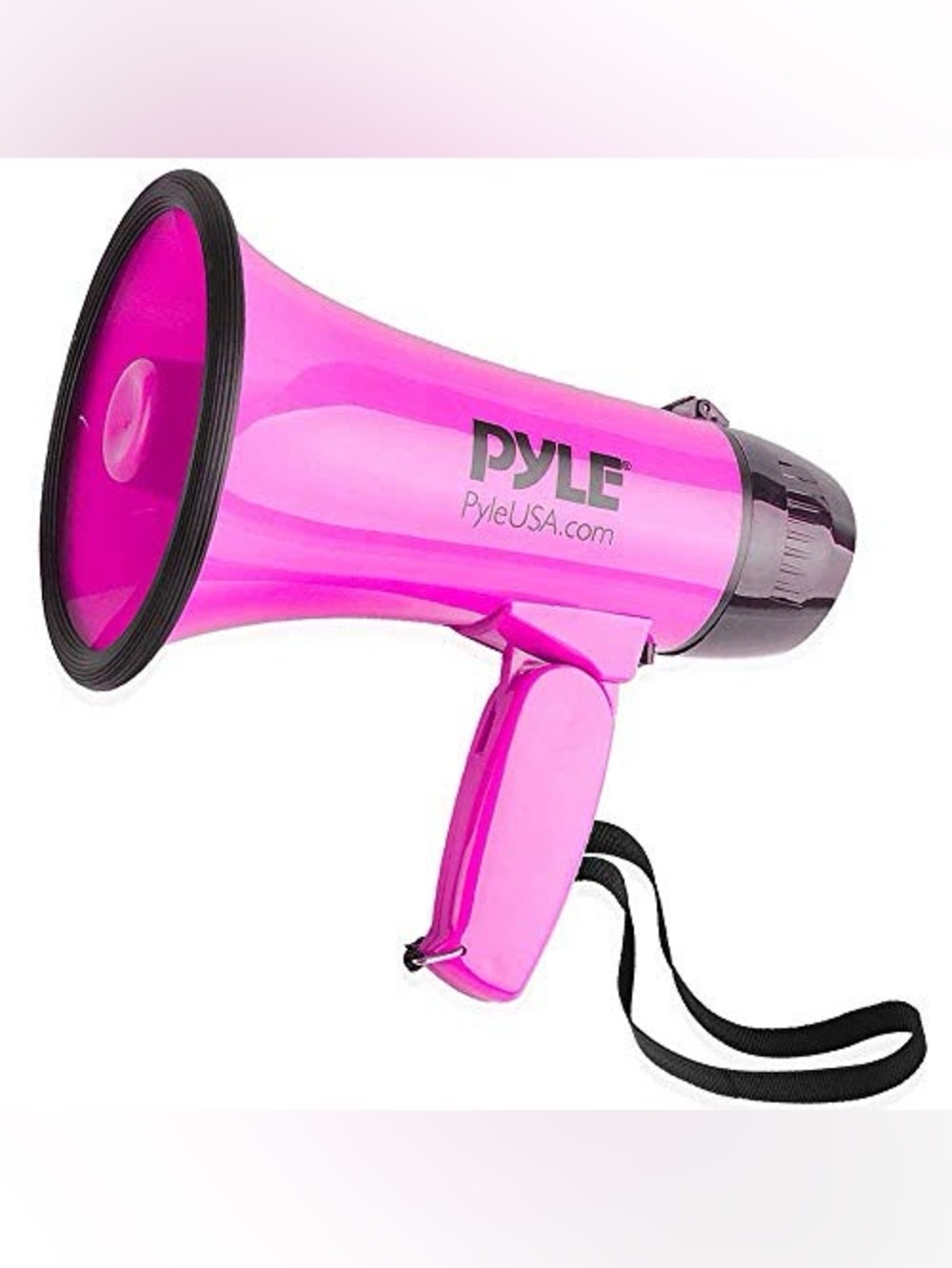 Pyle PMP24PK Portable Pink Foldable Handle Megaphone Speaker Bullhorn Siren